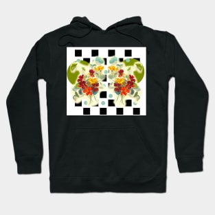 Bunch of flowers on plaid Hoodie